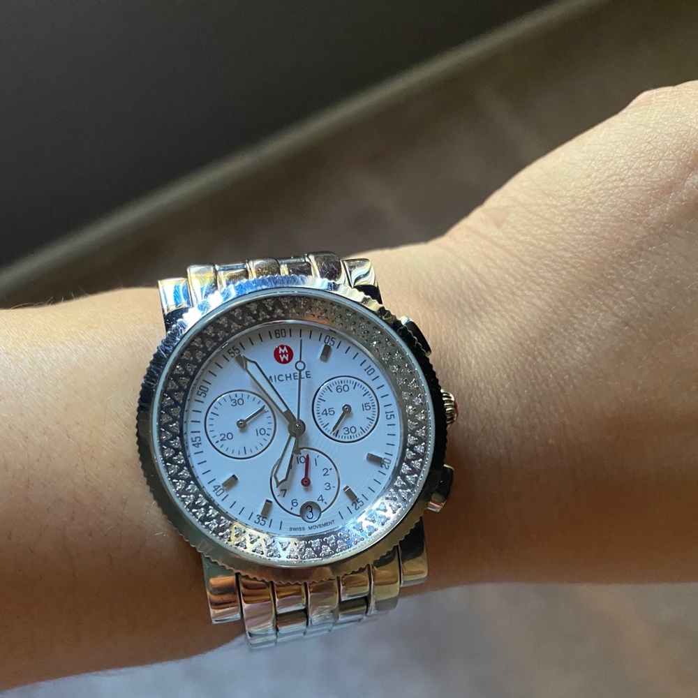 Michele sport sail diamond watch